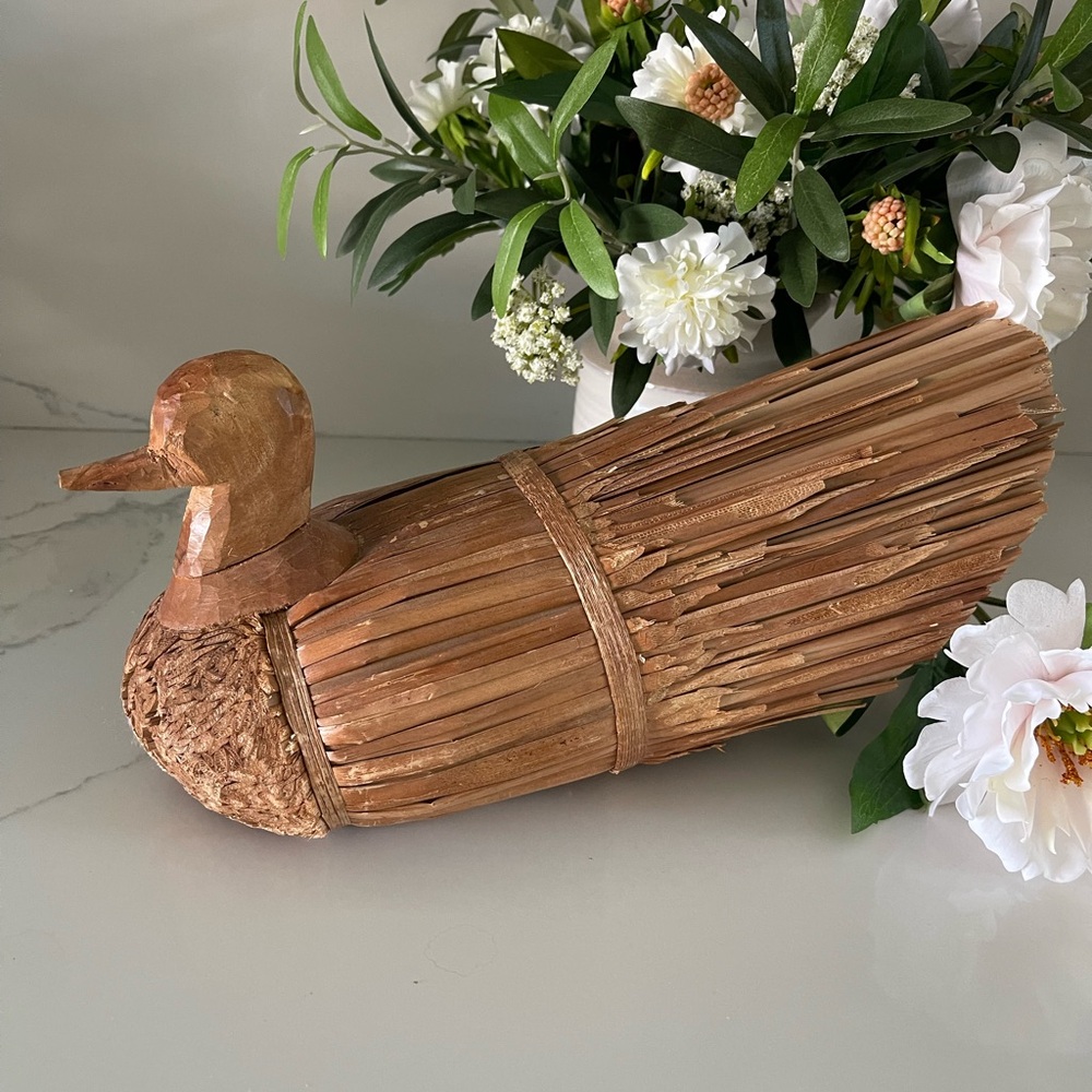 vintage folk art duck decoy